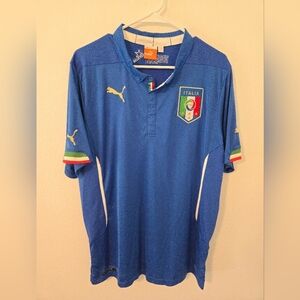 ITALY NATIONAL TEAM 2014-15 HOME SHIRT PUMA 744288 JERSEY SOCCER Mens SIZE XL